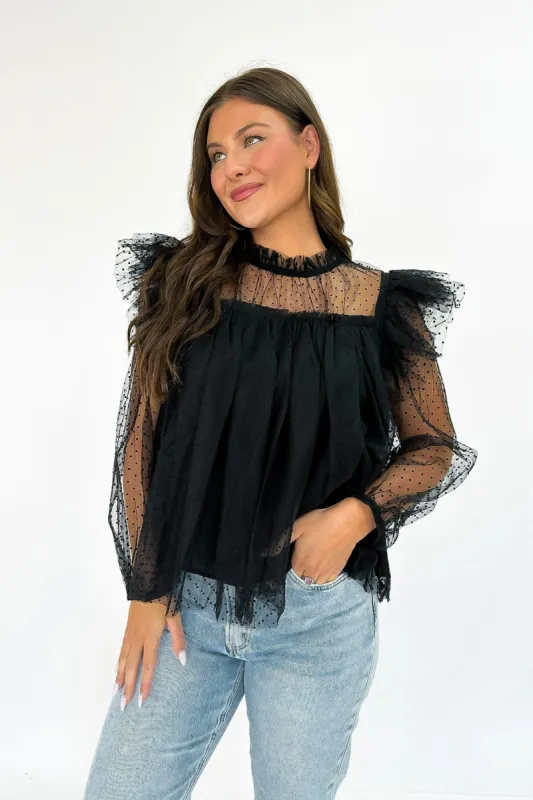 Last To Leave Sheer Top sold by Bella Rose boutique