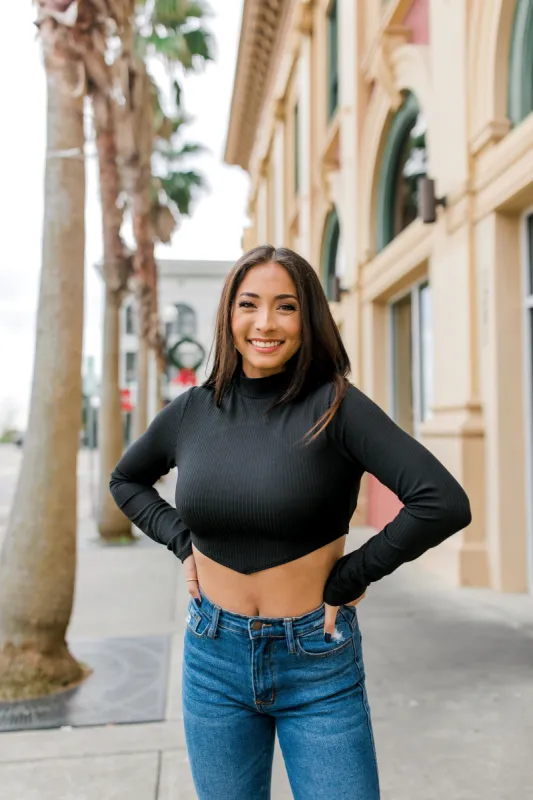 An Enchanting Smile Crop Top (LAST ONE - SIZE LARGE) sold by Bella Rose boutique