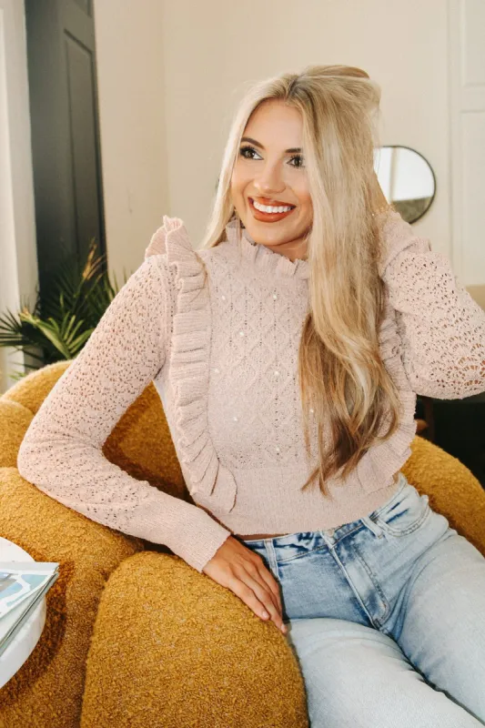 Endless Charisma Ruffle Sweater sold by Bella Rose boutique