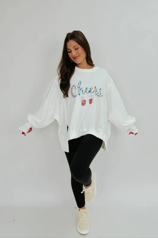 Cheers To The Future Sweatshirt sold by Bella Rose boutique
