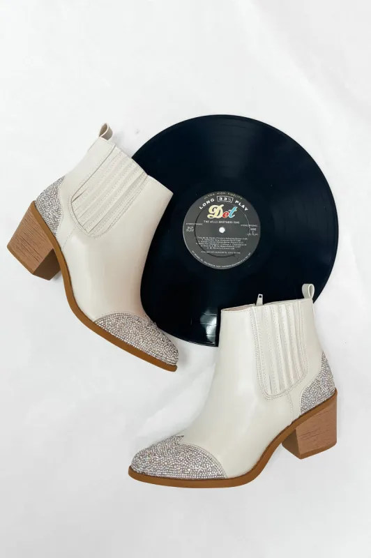 Forever Flashy Bootie sold by Bella Rose boutique