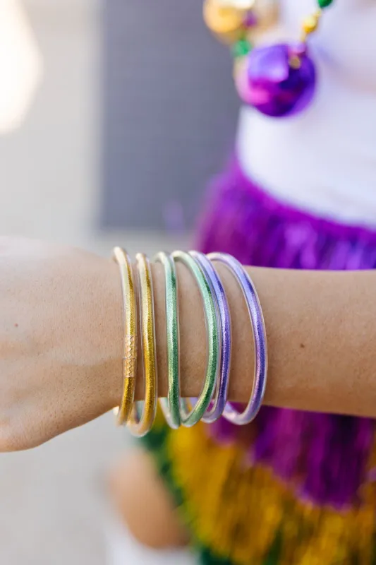 Mardi Gras Tube Bracelet Set sold by Bella Rose boutique