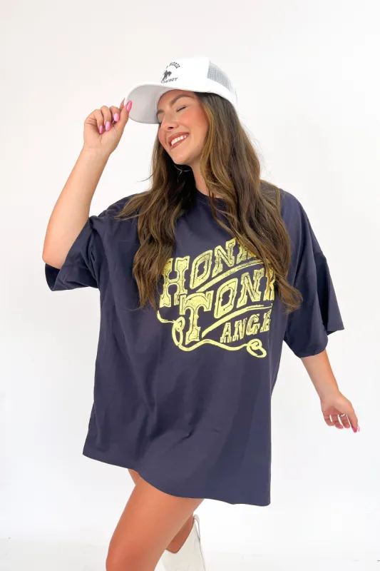 LivyLu Honky Tonk Angel Oversized Tee sold by Bella Rose boutique