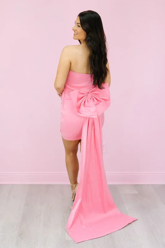 Wrapped In Pink Dress (LAST ONE - SIZE MEDIUM) sold by Bella Rose boutique