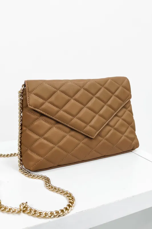 The Carla Quilted Crossbody Bag sold by Bella Rose boutique