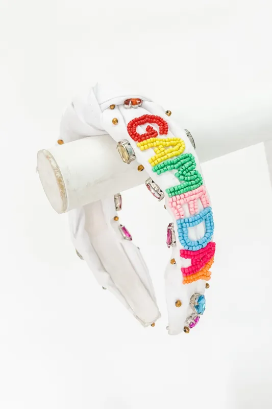 Game Day Top Knotted Headband sold by Bella Rose boutique