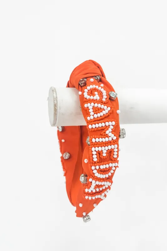 Game Day Top Knotted Headband sold by Bella Rose boutique