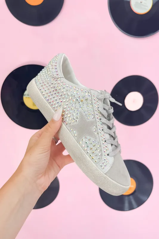 Dramatic Pose Rhinestone Embellished Sneakers sold by Bella Rose boutique