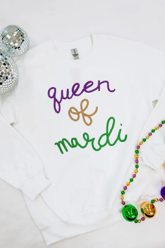 Queen Of Mardi Sweatshirt made by Bella Rose boutique