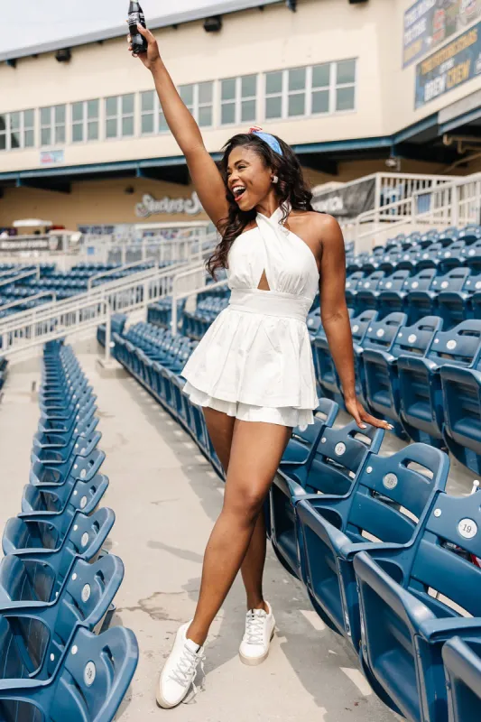 Iconic Moment Halter Neck Romper sold by Bella Rose boutique