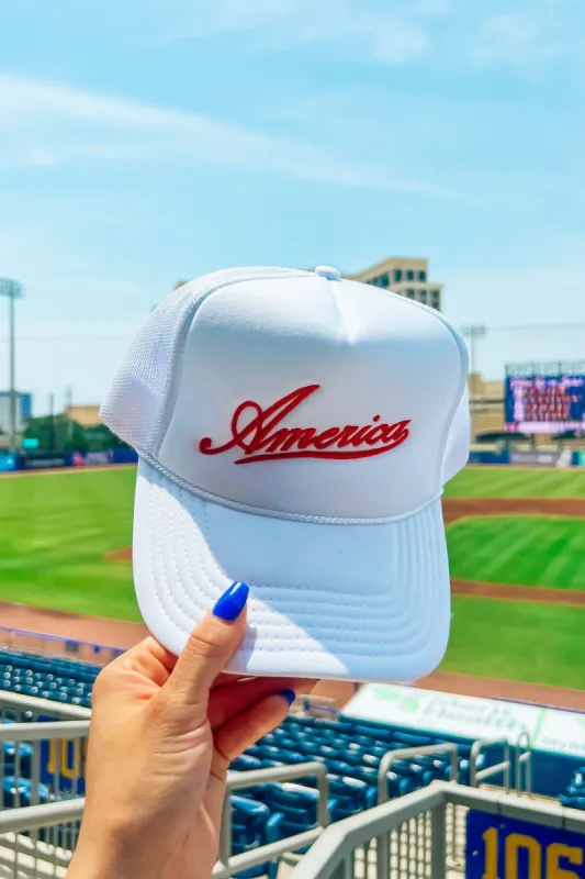 America Trucker Hat sold by Bella Rose boutique