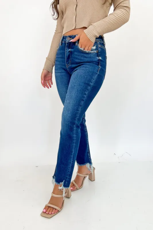 Bella High Rise Ankle Flare Jeans sold by Bella Rose boutique