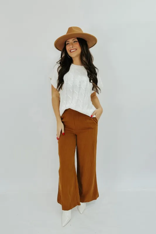 RESTOCK: Happiest On The Coast Sleeveless Sweater sold by Bella Rose boutique
