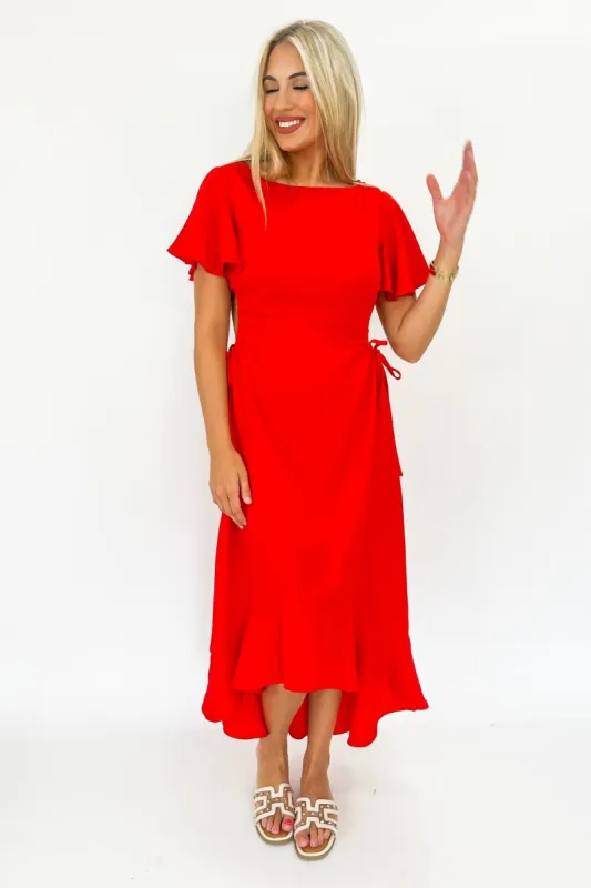 Let My Guard Down Hi-low Dress sold by Bella Rose boutique
