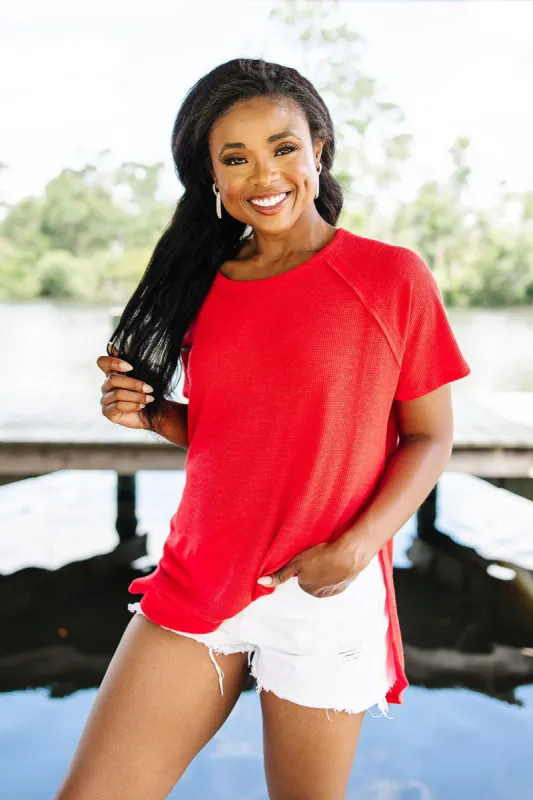 My Everyday Best Waffle Knit Top sold by Bella Rose boutique