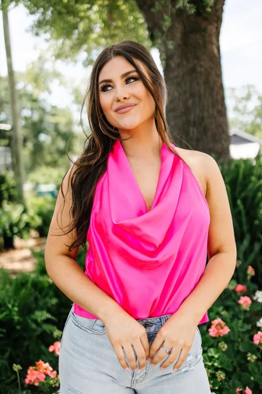 Vibrant Love Cowl Neck Top sold by Bella Rose boutique