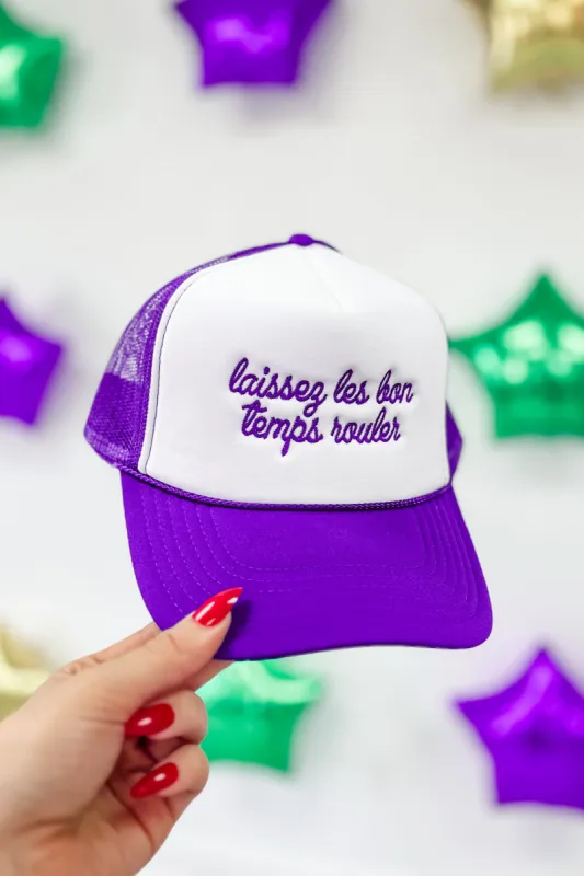Laissez Les Bon Temps Rouler Trucker Hat sold by Bella Rose boutique