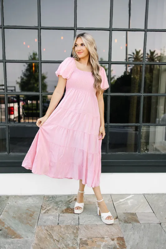 Lovely And Sweet Tiered Dress sold by Bella Rose boutique