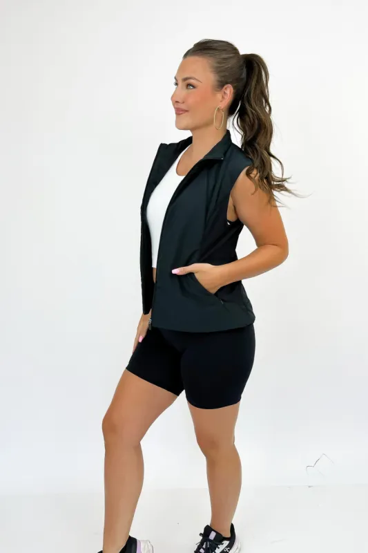 Just So Jovial Fitted Puffer Vest made by Mono B