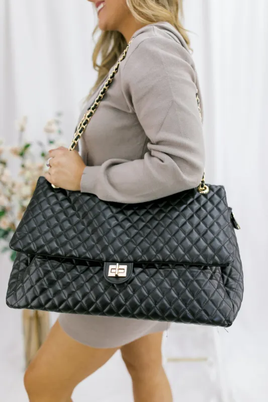 The Stacey Quilted Weekender Bag sold by Bella Rose boutique