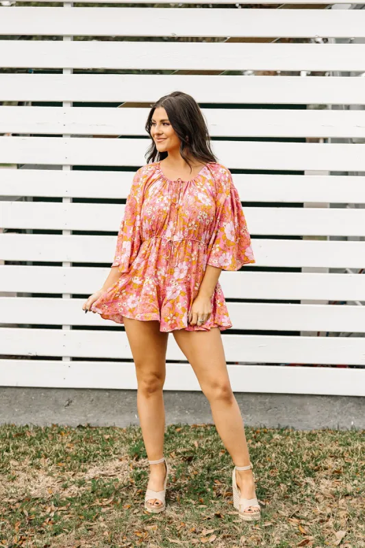 Paradise of Flowers Romper sold by Bella Rose boutique