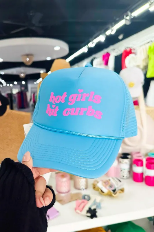 Hot Girls Hit Curbs Trucker Hat sold by Bella Rose boutique