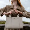 Galway Crystal Fashion Medium Tote Oat Canvas sold by Belleek