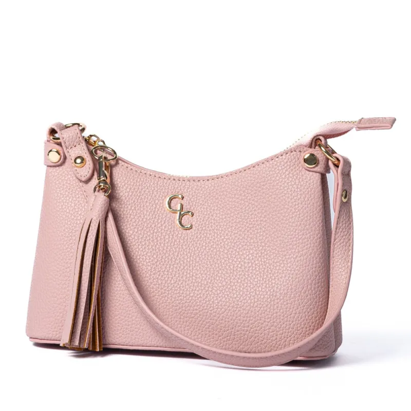 Galway Crystal Fashion Mini Shoulder Bag Pink sold by Belleek