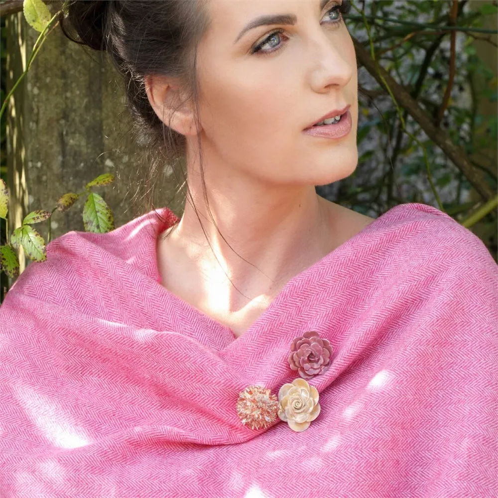 Belleek Classic Rose Brooch (Amber) sold by Belleek product image thumbnail 2