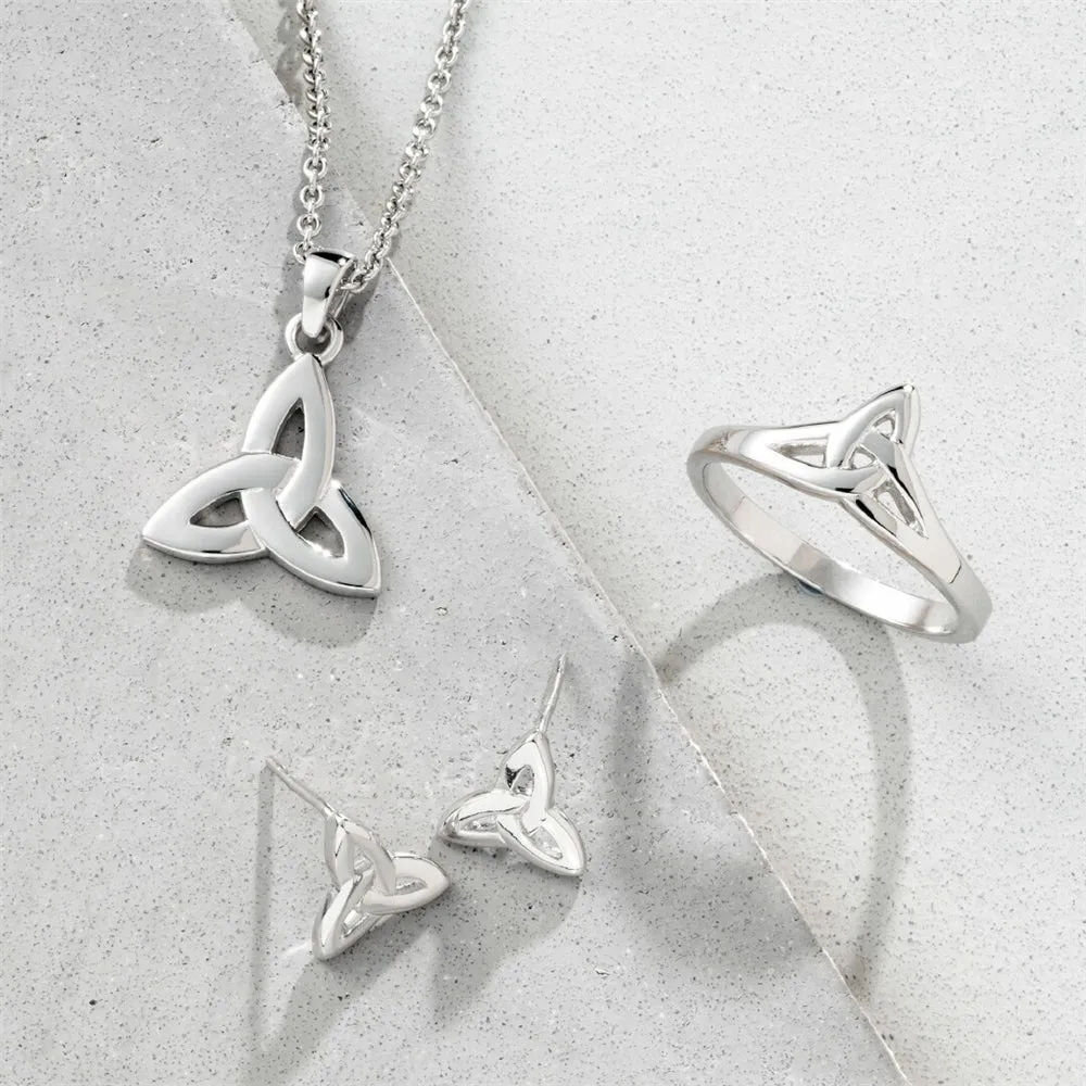 Galway Crystal Trinity Knot Sterling Silver Earrings sold by Belleek product image thumbnail 2