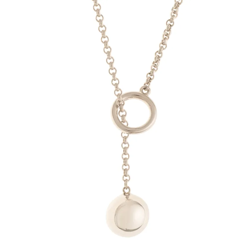 Galway Crystal Balance Sterling Silver Loop Through Necklace sold by Belleek