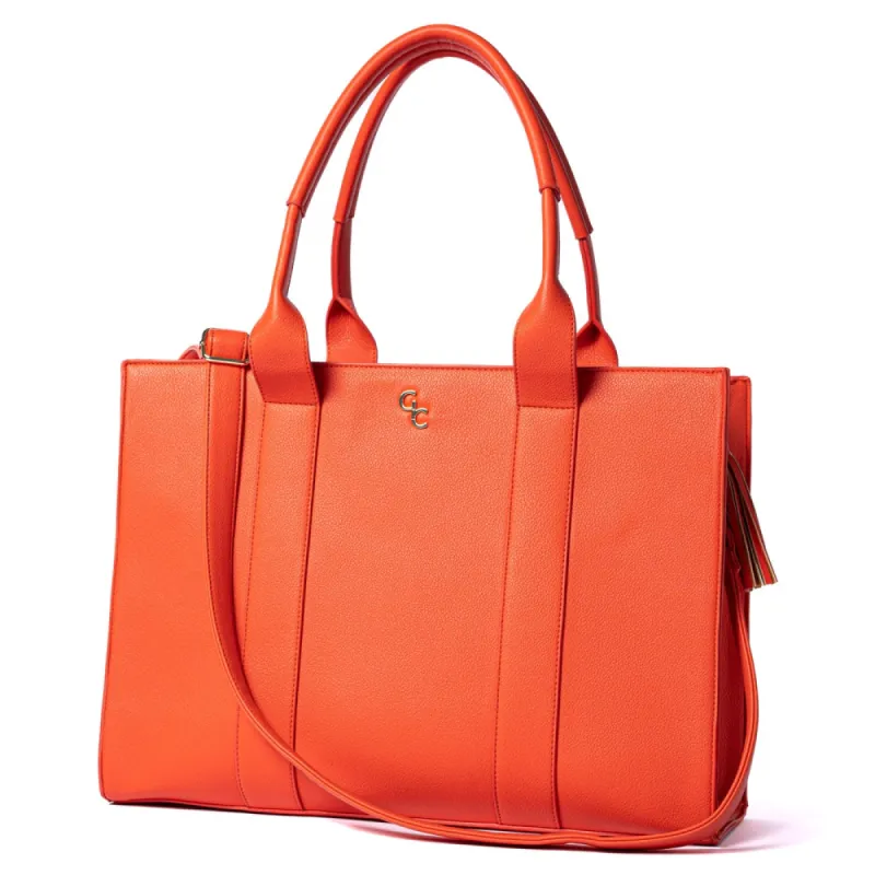 Galway Crystal Fashion XL Tote Vermillion sold by Belleek