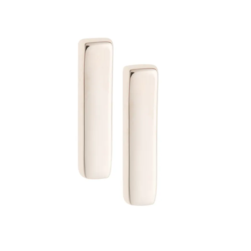 Galway Crystal Plain Bar Sterling Silver Stud Earrings sold by Belleek