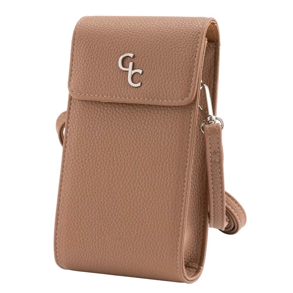 Galway Crystal Fashion Mini Crossbody - Biscuit sold by Belleek