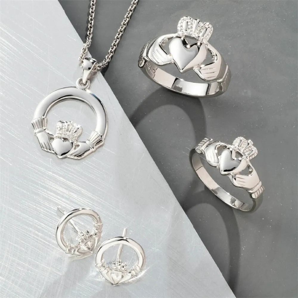 Galway Crystal Jewellery Gents Claddagh Sterling Silver Ring sold by Belleek product image thumbnail 2