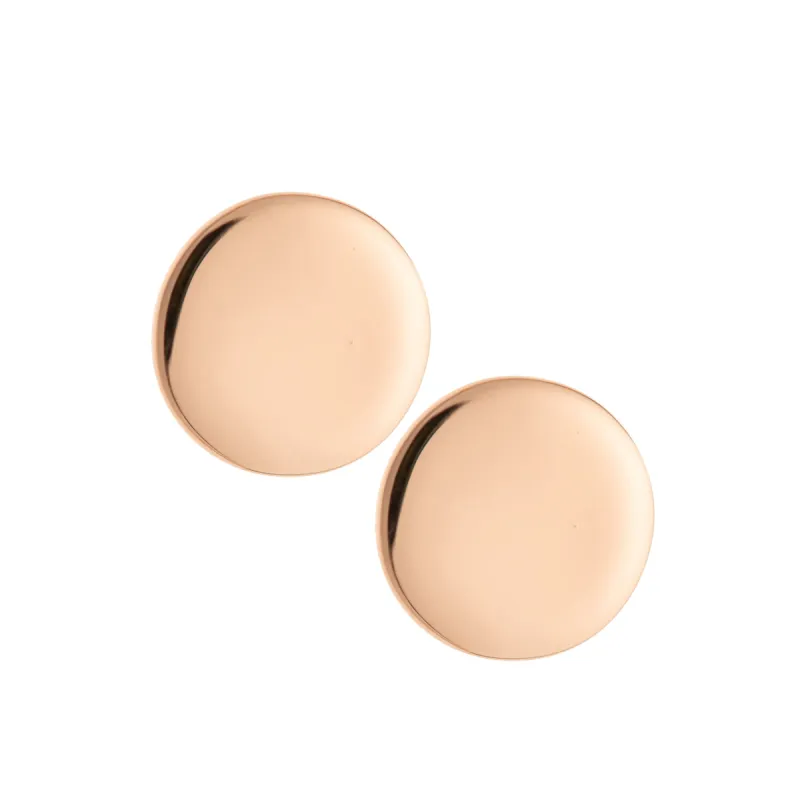 Galway Crystal Luna Sterling Silver & Rose Gold Stud Earrings sold by Belleek