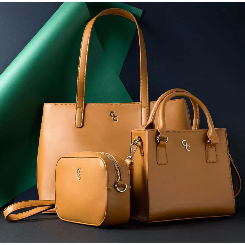 Galway Crystal Fashion Crossbody Bag - Tan sold by Belleek product image thumbnail 3