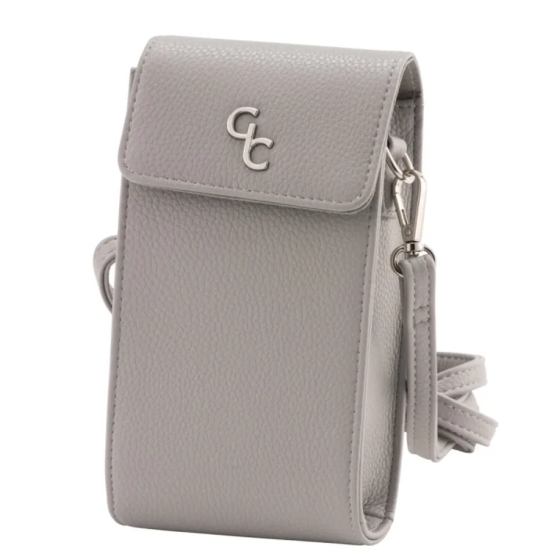 Galway Crystal Fashion Mini Crossbody - Dove Grey sold by Belleek