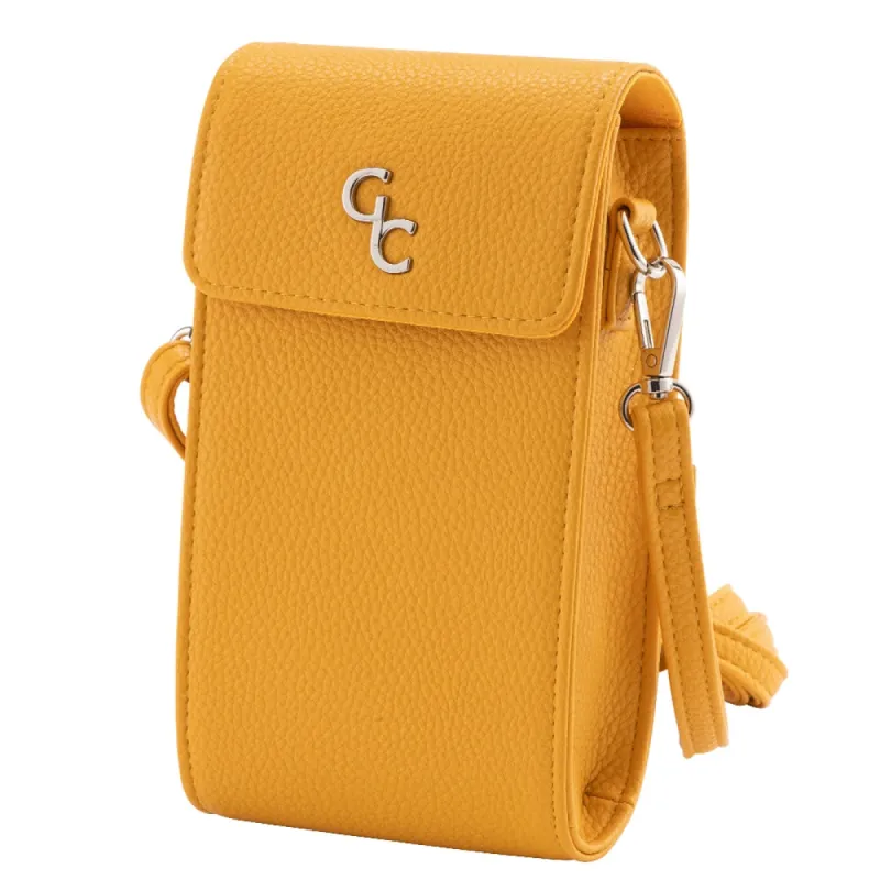 Galway Crystal Fashion Mini Crossbody - Mustard sold by Belleek