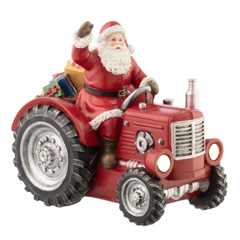 Aynsley Santa Tractor LED made by Belleek