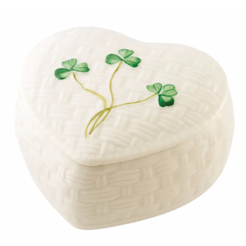 Belleek Classic Kylemore Trinket Box sold by Belleek