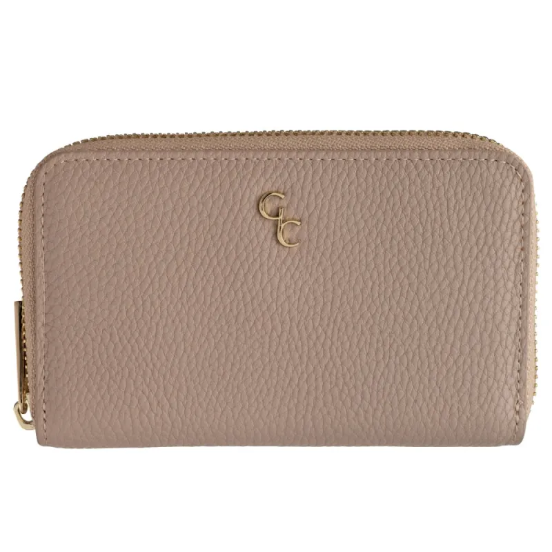 Galway Crystal Fashion Taupe Ladies Zip Wallet sold by Belleek