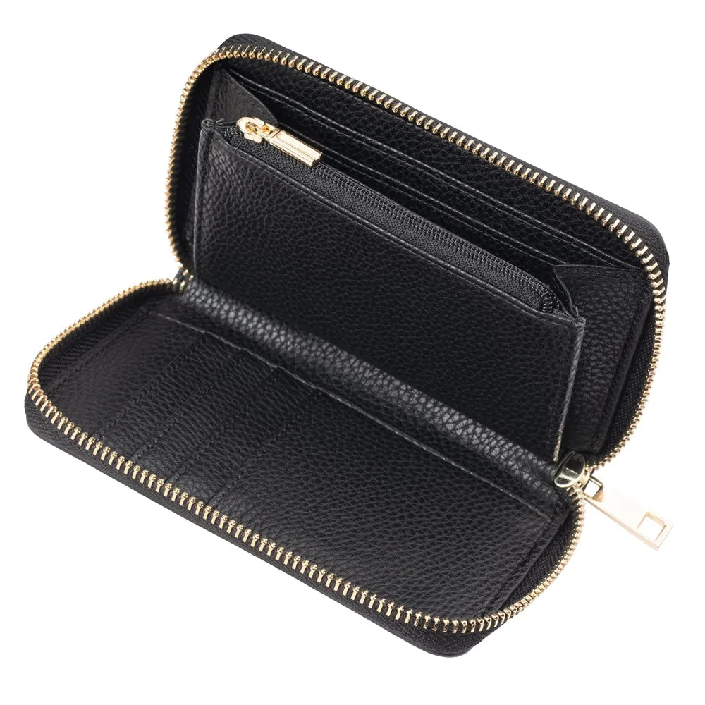 Galway Crystal Fashion Black Ladies Zip Wallet sold by Belleek product image thumbnail 2