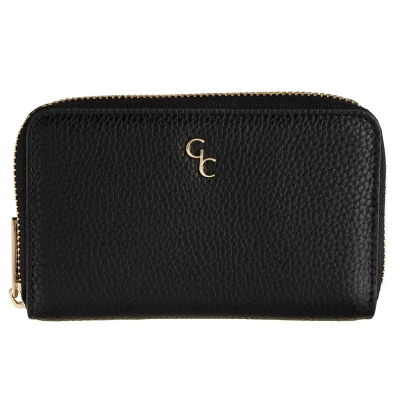 Galway Crystal Fashion Black Ladies Zip Wallet sold by Belleek