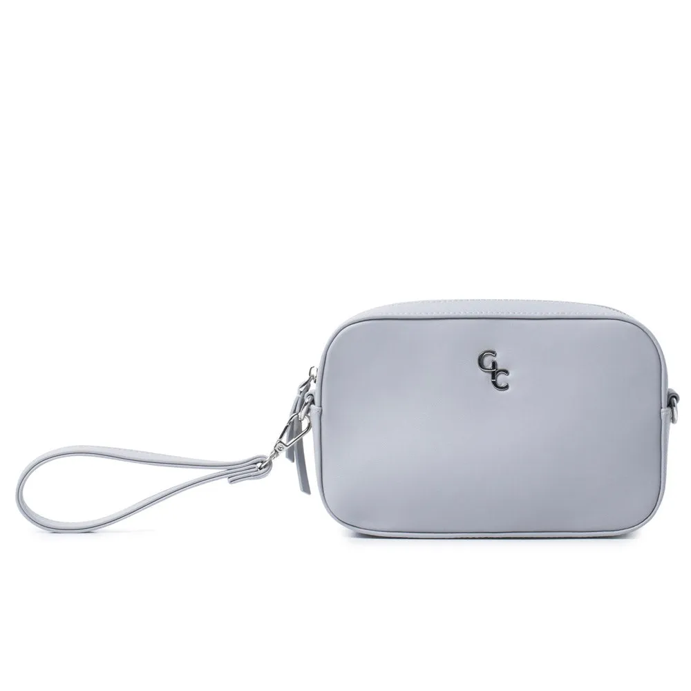 Galway Crystal Fashion Crossbody Bag - Grey sold by Belleek