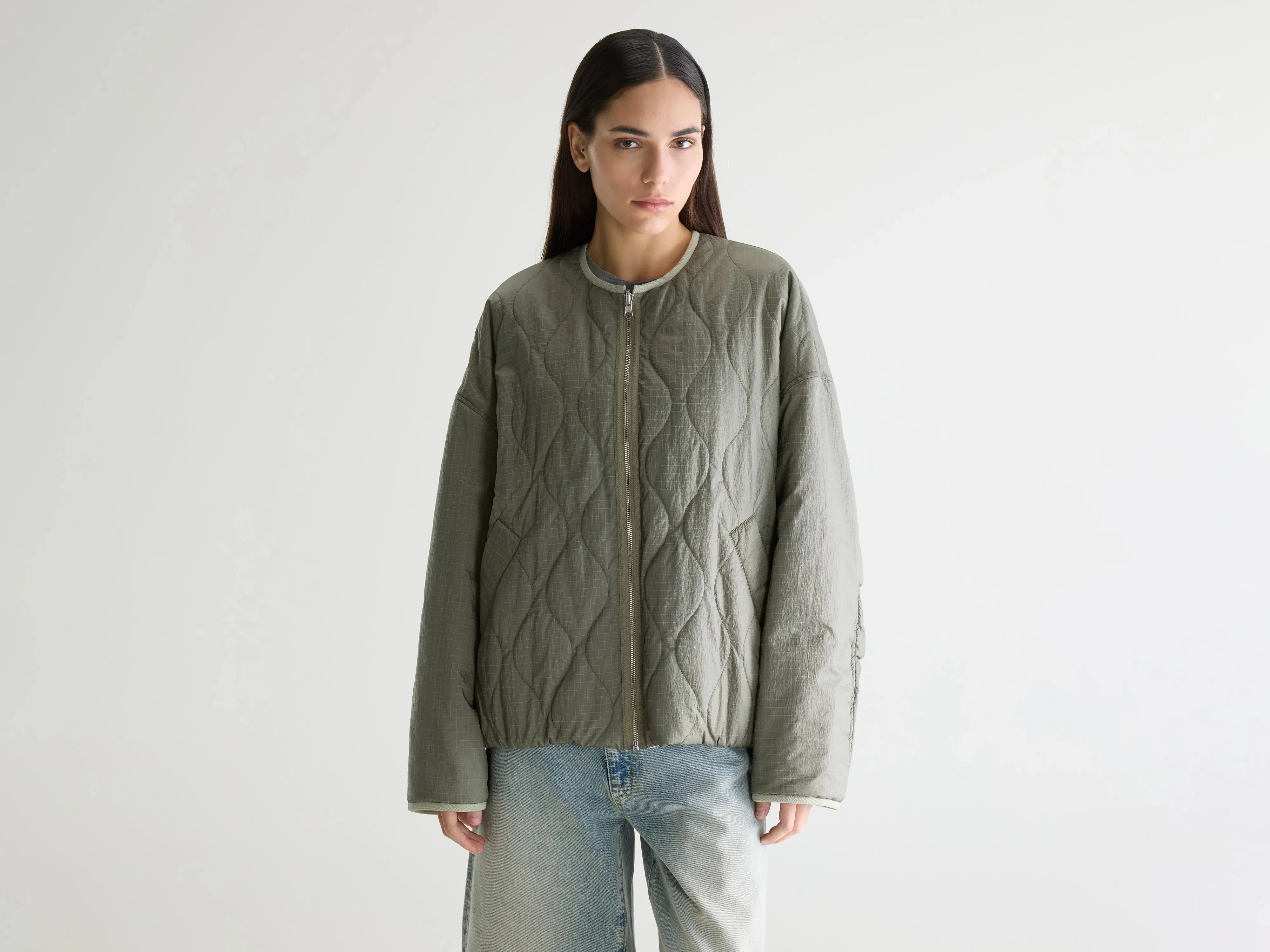 Highland quilted jacket (261 / W / THYM) sold by Bellerose