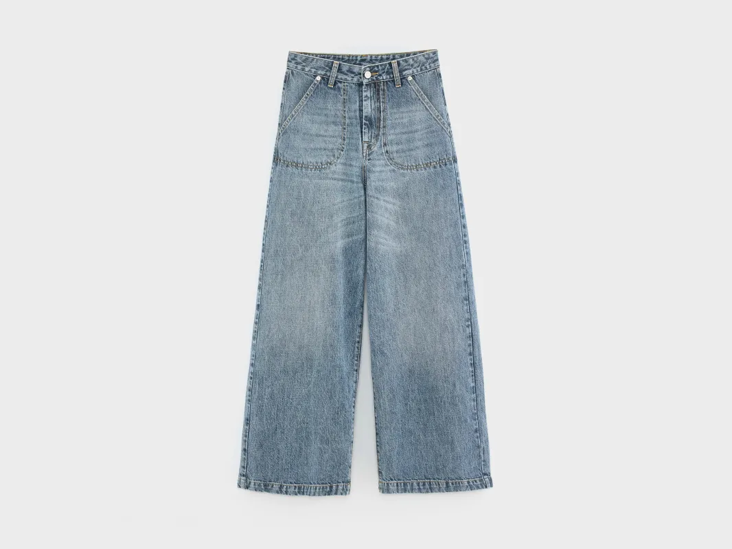 Denim N. 62 wide jeans (261 / W / VINTAGE BLUE) sold by Bellerose