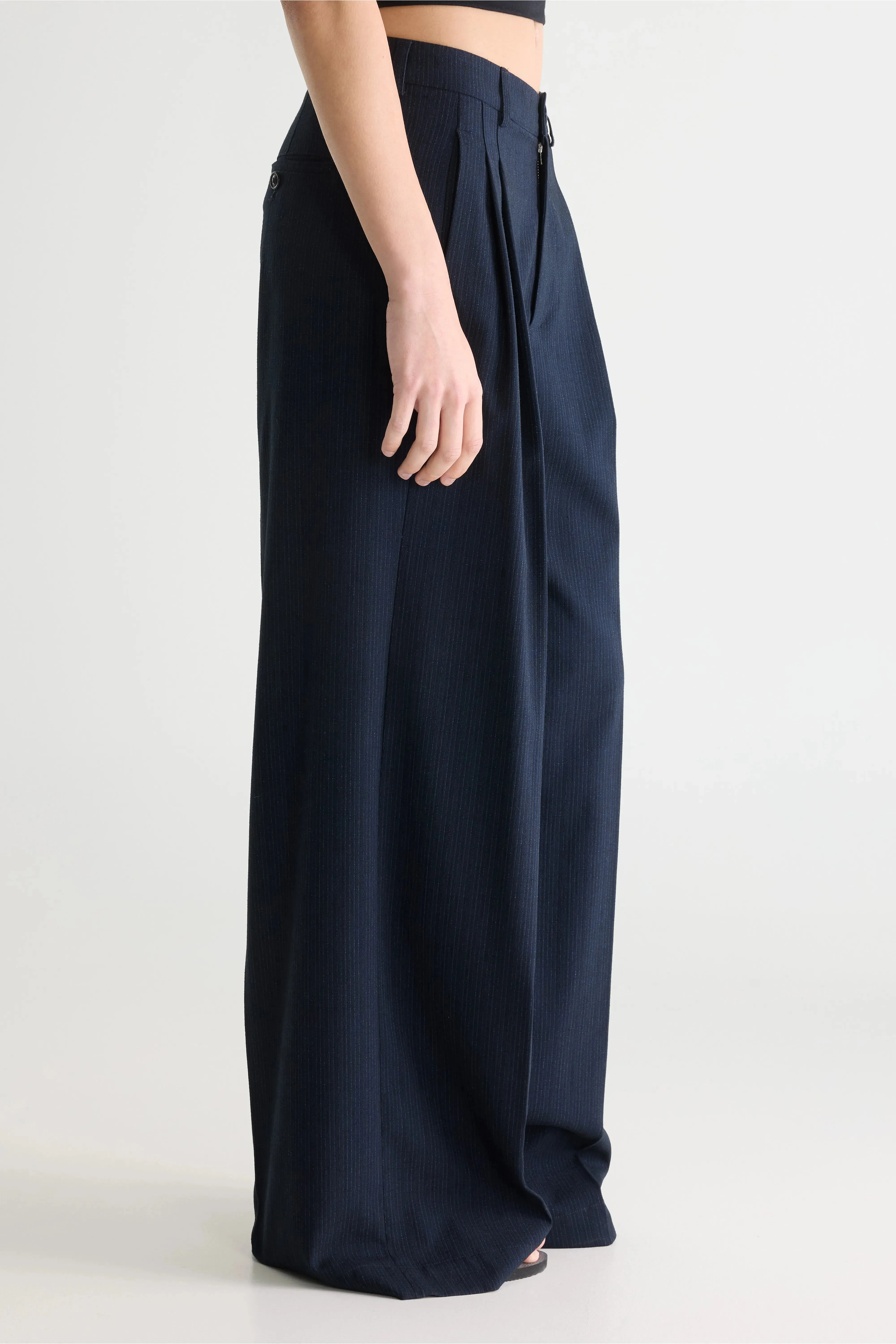 Volkert wide tailored trousers (261 / W / STRIPE A) sold by Bellerose product image thumbnail 5