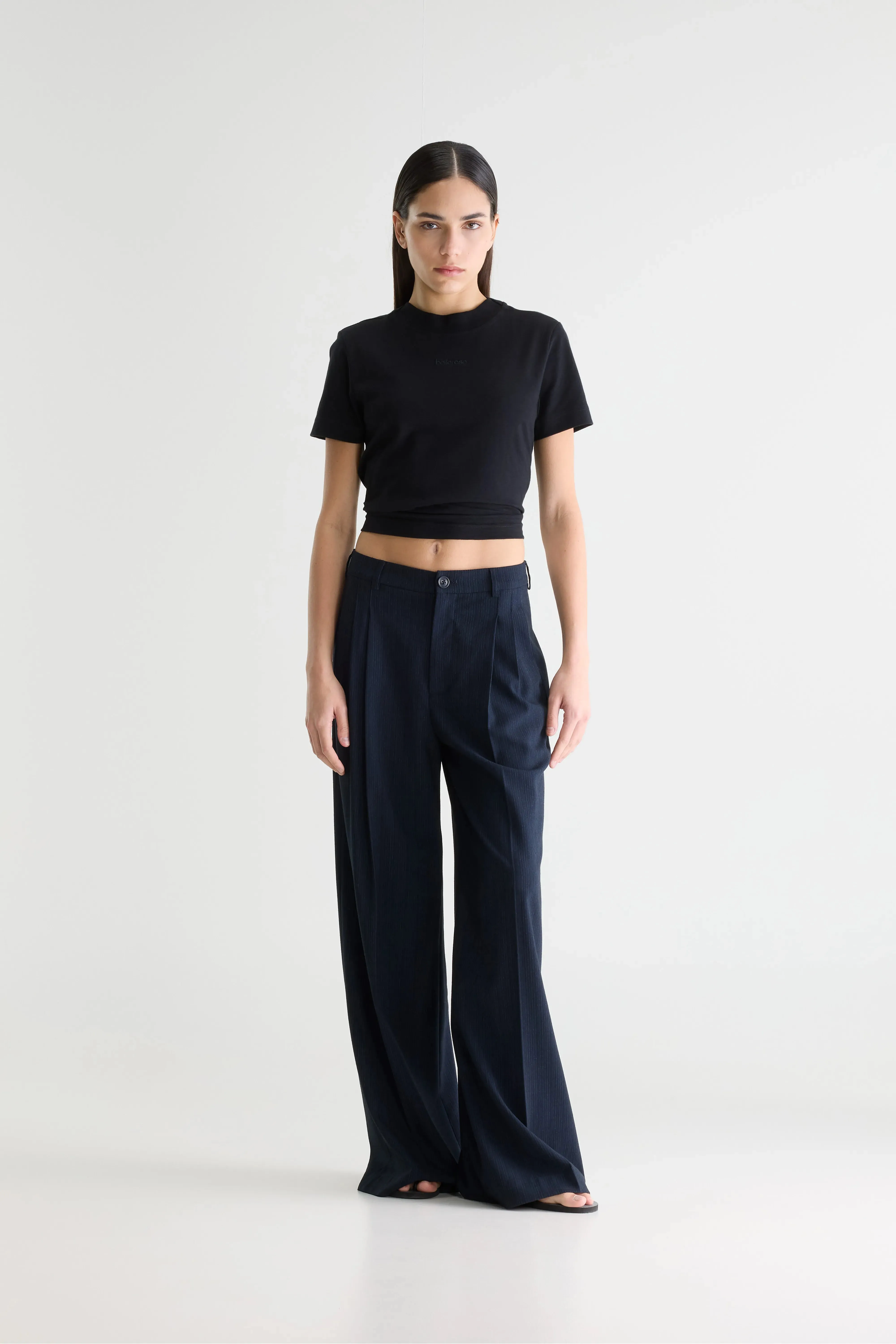 Volkert wide tailored trousers (261 / W / STRIPE A) sold by Bellerose product image thumbnail 2