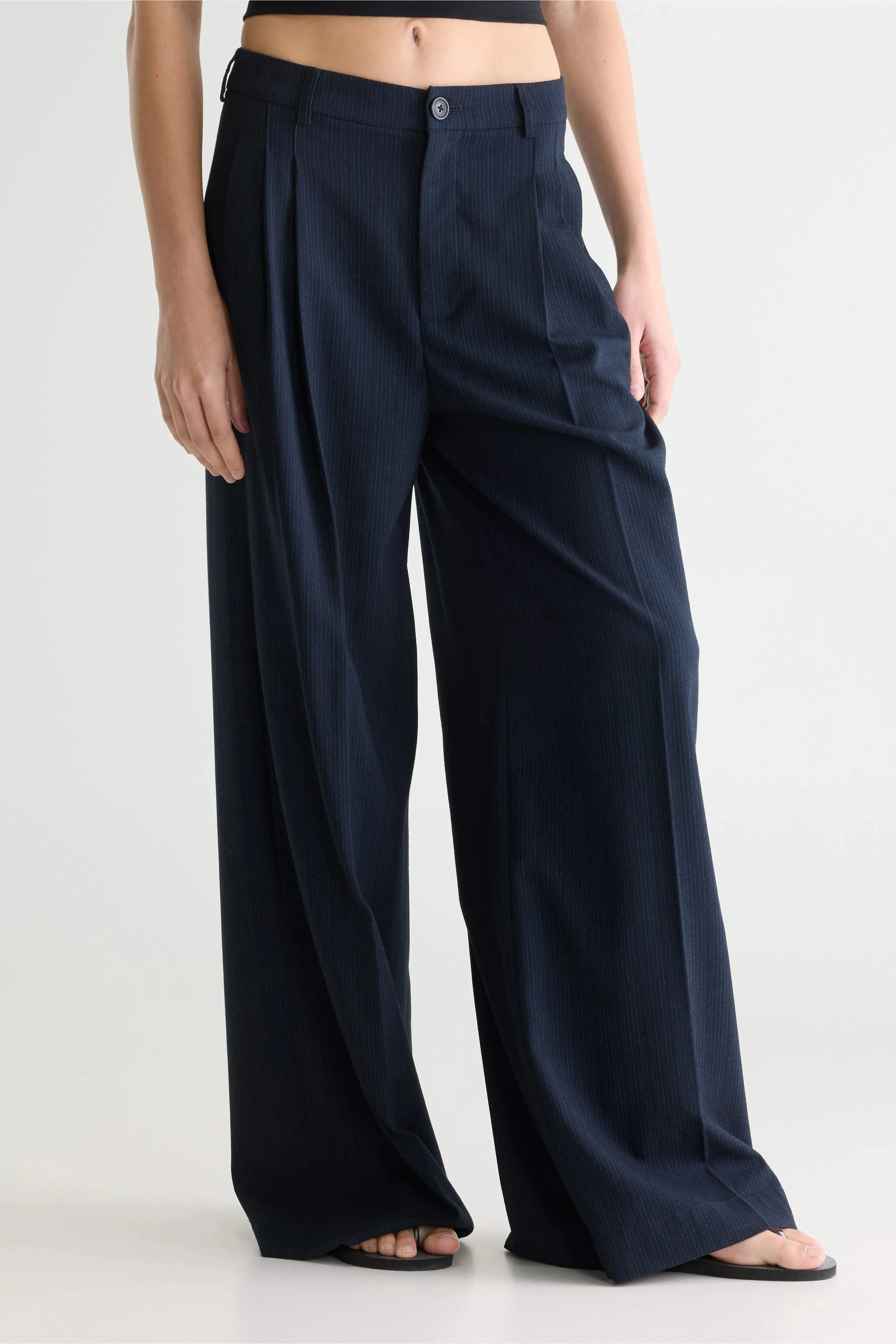 Volkert wide tailored trousers (261 / W / STRIPE A) sold by Bellerose product image thumbnail 3